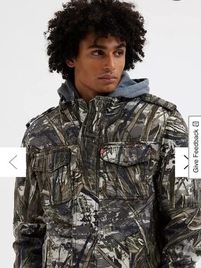 Levi's Men's Camouflage Carhartt Styled Field Jacket With Hood